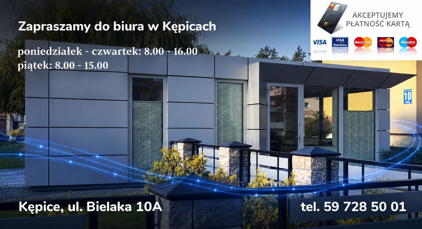 Biuro WMC w Kępicach, ul. Bielaka 10A, tel. 59 728 50 01